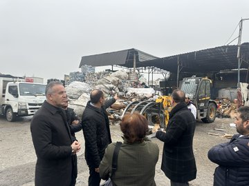 Kadosan Sanayi Sitesi'nde ki geri dönüşüm tesisini ziyaret ettik.